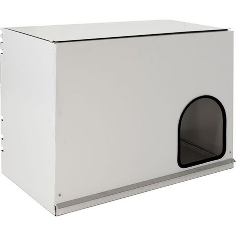 Nido Interno per Galline 78x40x50 cm con Vassoio Estraibile  Rifugio per Uccelli, Nido Avicope Bianco per Galline