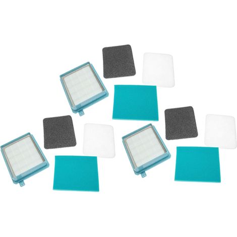 vhbw set di filtri sostituisce Philips FC8058/01, 432200493801 per aspirapolvere - 12x filtro