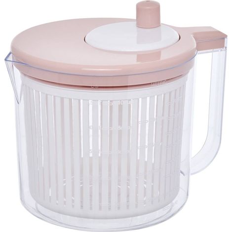 Centrifuga per insalata poly rotonda da 2,5 l, rosa - 5five (1/5)
