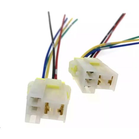 High-temperature resistant copper wire automotive relay holder, with wire, 4-pin, 5-pin, 5-pin plastic bakelite support base with wire (1/5)