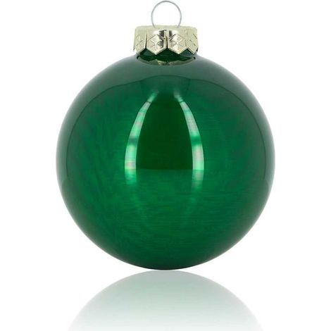 ARPIMEX Box 12 Sfere Natale Vetro D 100 Mm Verde