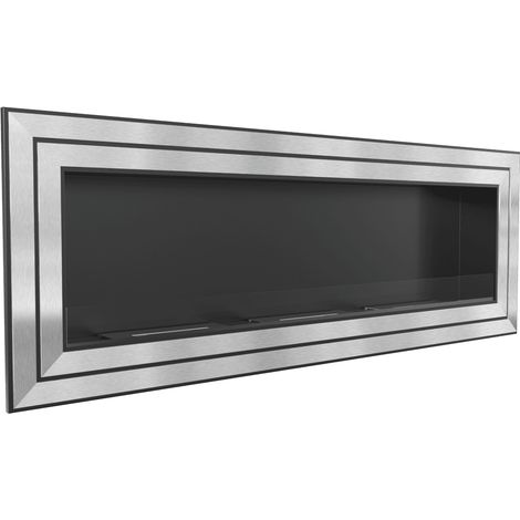 Wandkamin Bioethanol JULIET 1800 TÜV mit Verglasung (1/5)