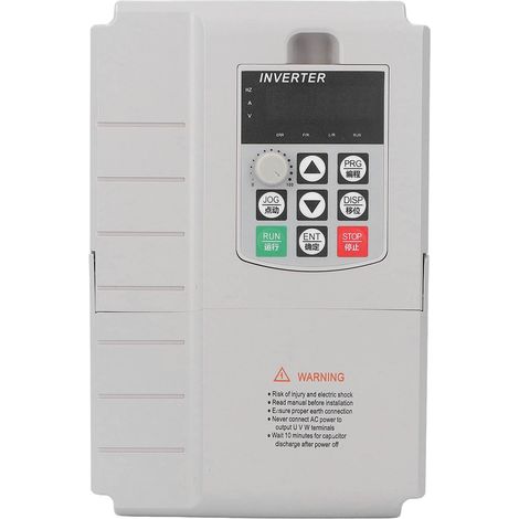 GARRYFIZH Variateur de fréquence VFD monophasé vers triphasé 220V 380V 4KW 6HP 20A – Régulateur vitesse moteur universel – Contrôle précis