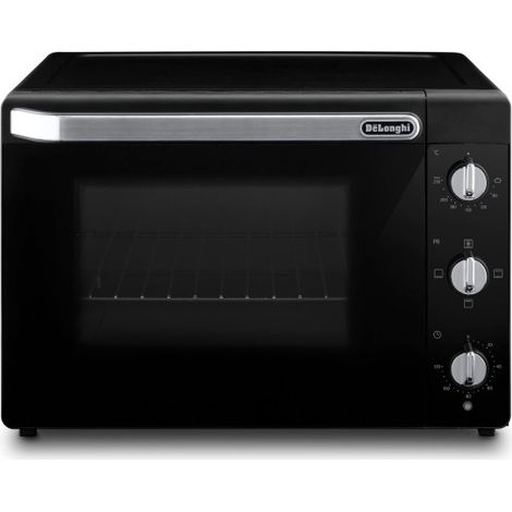 Delonghi – Mini-four chaleur tournante 40L – Ventilateur intégré pour cuisson homogène – 2000W – Porte double vitrage – Nettoyage simplifié