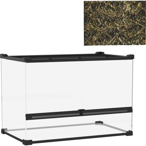 Terrario de cristal para reptiles 48 l ventilacion frontal 50 x 30 x 35 cm 211776628 (1/5)