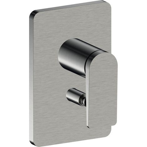 Façade douche encastree mitigeur 2 sorties metal brosse - CRISTINA ONDYNA BA68977