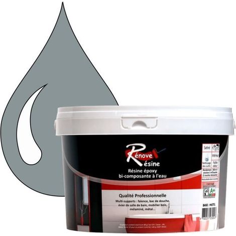 Peinture Résine - RAL 7001 - Gris argent - 0,5L - Brillant - Multi-supports (1/4)