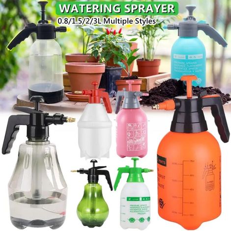 (1,5 L Vert) Arroseur à air comprimé pour jardin et pelouse, avec buse réglable et flacon pulvérisateur désinfectant pour l'irrigation et la désinfection du jardin (1/5)