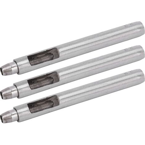 Outil de perforation rond en acier allié (lot de 3) pour la fabrication de bijoux en cuir (5,5 mm) (1/5)