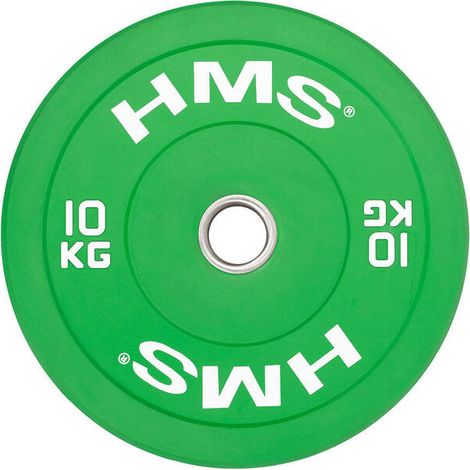 Placa de parachoques olímpica CBR HMS CBR10 verde, 10 kg HMS (1/4)