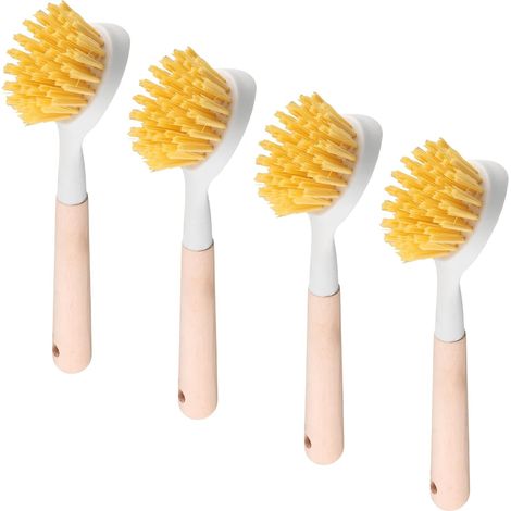 Set mit 4 Spülbürsten, Scheuerbürste zum Reinigen von Küche, Boden, Pool, Geschirr, Töpfen, Pfannen (1/5)
