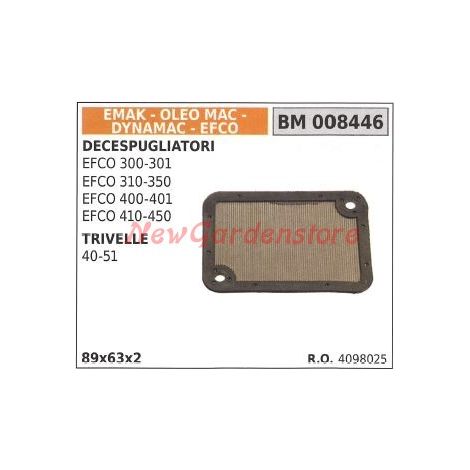 Filtro de aire EMAK desbrozadora EFCO 300 301 310 350 sinfín 40 51 008446