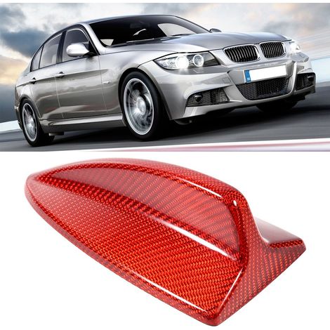 Hochwertige Carbonfaser-Antenne für BMW E90 (2004–2012), rotes Zubehörgehäuse, Carbonfaser-Antennenabdeckung, Kfz-Ersatzteil (1/5)