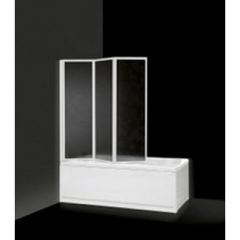 Parete vasca/sopravasca 3 ante pieghevoli 46x135cm