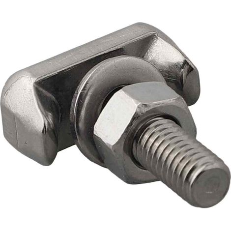 Connecteurs De Batterie En Acier Inoxydable - Bornes à Vis T-Bolt Pour Cables Automobiles - Accessoires électriques Résistants - Lot De 2 (1/5)