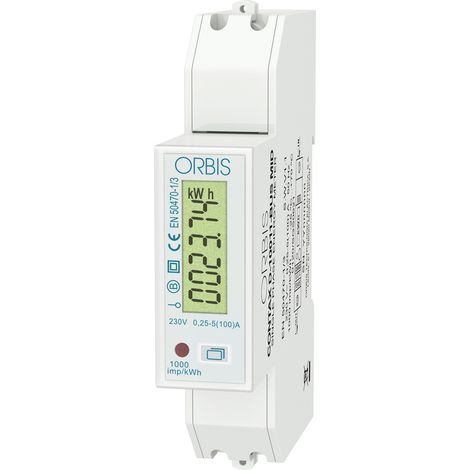 ORBIS Zeitschalttechnik kW-Zähler OB7010000 Compteur d'énergie monophasé numérique 100 A conformité