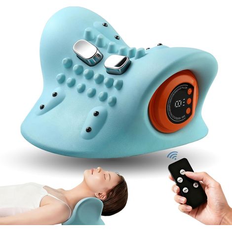 Nouvel appareil de massage thérapeutique pour la nuque, électrique 4D avec fonction chauffante, angle ergonomique pour un massage en profondeur.-AquaForge (1/5)