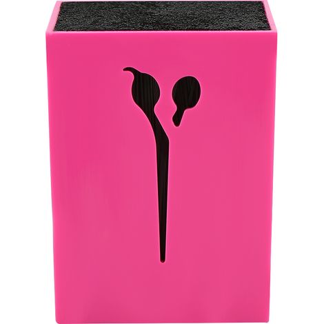 Étui de rangement pour peignes de salon, boîte de rangement pour pinces à cheveux et ciseaux de coiffure (Rouge rose) (1/5)