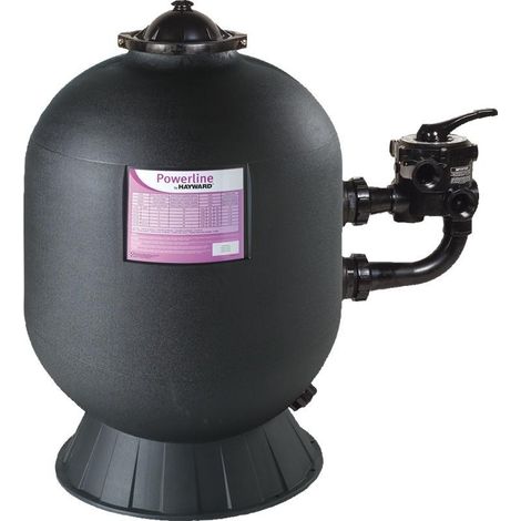 Hayward – Filtre à sable Powerline Side 14 m3/h – Débit max 14 m³/h – Diamètre 600 mm – Vanne 6 voies latérale – Cuve polyéthylène haute densité (1/3)