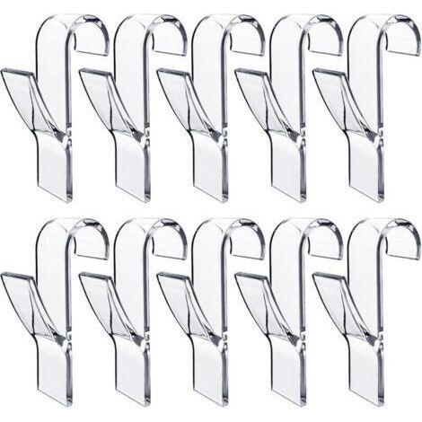 10 Pièces Crochet Seche Serviette,Crochet Radiateur Seche Serviette,Peignoirs,Plastique,Pour Tous Les Radiateurs Standards,Salle De Bain Et Cuisine,Flexibles,Amovibles(Transparent) (1/4)