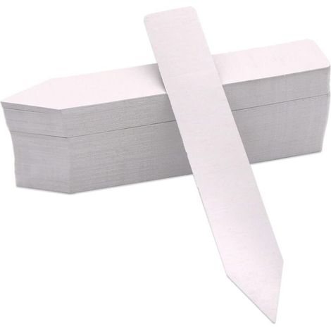 Lot de 100 Étiquettes Plantes – Marqueurs Jardin Blanc (1/5)