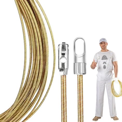 ZOLGINAH Enhebrador de cables eléctrico, herramienta de dispositivo de enhebrado de cables universal de 5/10 m, enhebrador de cables con resorte, dispositivo de enhebrado de cables para tirar de cable (1/5)