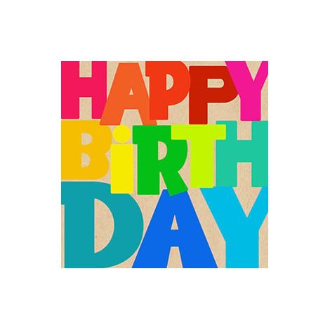 Servietten Happy Birthday bunt 33 x 33 cm 20 Stück Servietten