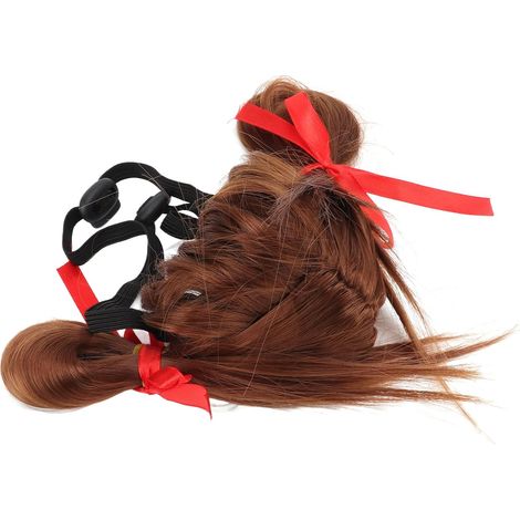 Adjustable Nylon Dog Wig for Pet Cosplay - Ideal for Halloween, Parties, Photoshoots and Birthdays (1/5)