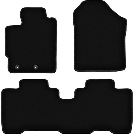 Schwarze Velours-Fußmatten für Toyota Verso-S Minivan (2010-2015) (1/5)