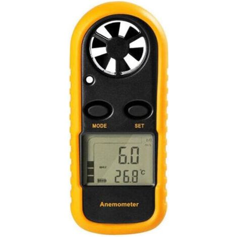 Anemometre Portable Anémomètre Numérique Haute Précision (±5%) avec Rétro-éclairage LCD, Anémomètre Portatif pour Extérieur, HAVC, Drones (1/5)