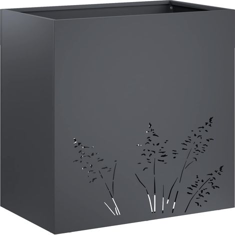 Macetero de Jardín Gris antracita 50 x 30 x 49 cm vidaXL (1/5)