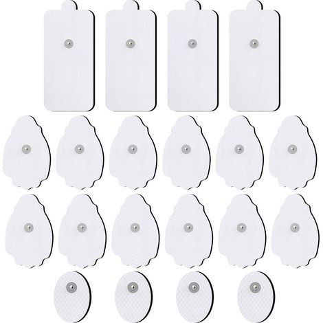 Électrodes de massage des poignets, 10 paires, blanches