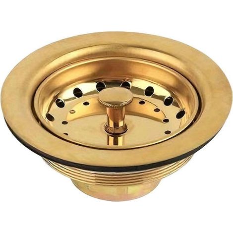 Bride et bouchon pour broyeur d'évier de cuisine, compatible avec les éviers standard de 3-1/2 pouces, avec bouchon et joint en caoutchouc. (1/5)