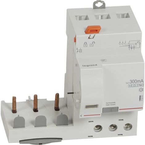 DX3 BLOC DIFFERENTIEL TRIPHASE 63A TYPE HPI 300MA LEGRAND 410493