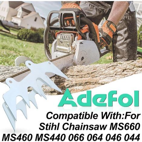 Griffes de Chain Kits pour Stihl MS660 MS460 MS440 066 046 044, Butée à Griffes + Vis Assorties + Tendeur de Chaîne + Boulon et Écrou Pièces Tronçonneuse Accessoire (2 Griffes) (1/3)