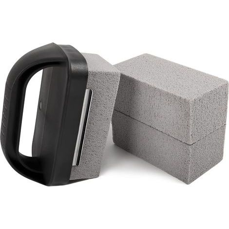 Grillreinigungssteine, robuste Grillplattensteine, Reinigungssteinblock für flache Grillplatten, Fleckenentfernung für Grills, 3er-Pack (1/5)
