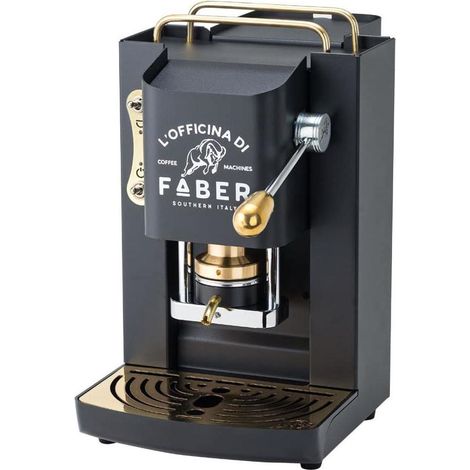 Faber Italia PROBLACKBASOTT Kaffeemaschine, automatisch/manuell, Pad-Kaffeemaschine, 1,3 l