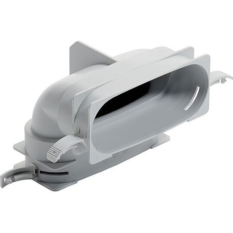 Vaillant Bogen flach 90 Grd. vertikal 52 x 132 mm mit Dichtungen, 0020180837