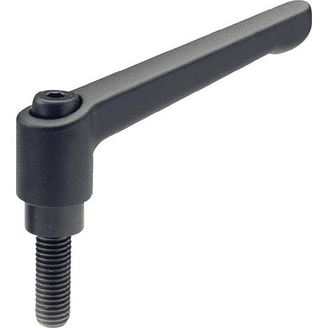 Ganter Norm  Maneta de  sujeción regulable  GN 300  d1 M  10 mm  - 300-78-M10-63-SW (1/5)