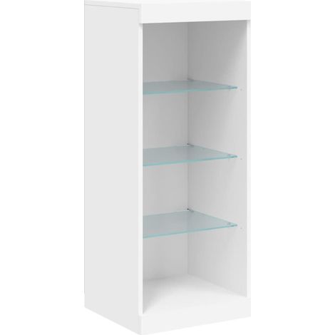Sideboard with LED Lights White 41x37x100 cm vidaXL