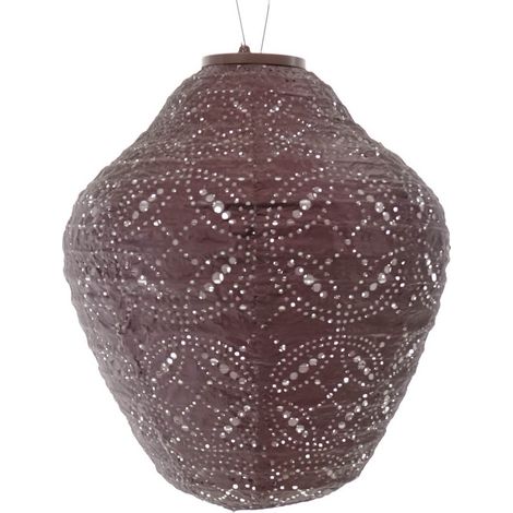 LUMIZ Lampe Mandela Krug Ø 30 cm pflaumenfarbend