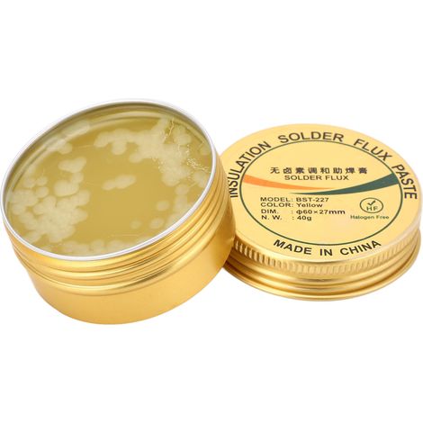 Flux de soudure à la colophane, résine non nettoyante et résistante à l'oxydation, pâte à souder pour l'électronique, 40 g (1/5)