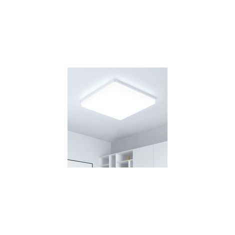 Plafonnier LED UFO Panel: 30CM 48W Carré Lampes de Plafond Moderne 6500K, 4800LM Luminaire Plafonnier Étanche IP44 pour Chambre, Salle De Bain, Salon, Cuisine, Bureau [Classe énergétique E] (1/5)