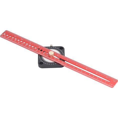 Compas traceur 360° en alliage d'aluminium, règle double échelle, outil de marquage pour menuiserie (1/5)