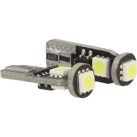 Lampada Led Canbus T10 W5W 3 Smd 5050 Bianco 12V No Polarità No Errore Luci Posizione Fiat Grande Punto Nuova Panda (1/3)