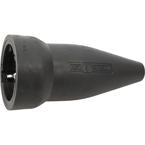 BASE IND GOMMA TT 16A IP20 NERO - 4,8 MM