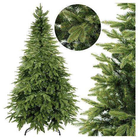 SPRINGOS Albero di Natale Artificiale Abete Naturale 150 cm incl. supporto per albero di Natale Materiale PE-PVC Stampaggio ad iniezione (1/5)