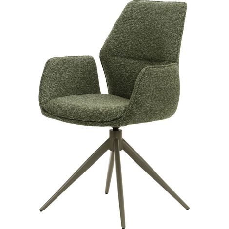 Polsterstuhl 59x63x91 Bouclé grün meliert DARIO 01 (1/4)