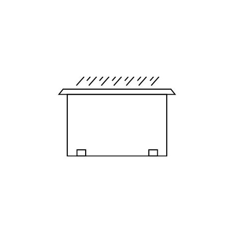 toit pare pluie pour caisson modulaire taille 8 et 9 NATHER 990459