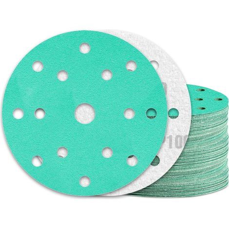 Schleifpapier 150mm Klett 100er Körnung 15 Loch 60 Stück (1/5)